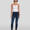 7 For All Mankind Slim Illusion High Waist Ankle Skinny In Tried And True