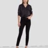 7 For All Mankind High Waist Ankle Skinny In Black Rose -7 For All Mankind Shop 7U001216 BRS 1 EDIT