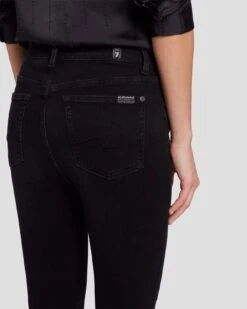 7 For All Mankind High Waist Ankle Skinny In Black Rose -7 For All Mankind Shop 7U001216 BRS 5