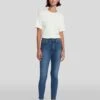 7 For All Mankind Slim Illusion High Waist Ankle Skinny In Love Story