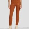 7 For All Mankind High Waist Ankle Skinny In Coated Ginger -7 For All Mankind Shop 7U001752 CCC 1