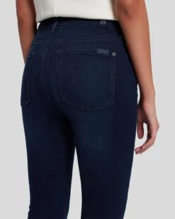7 For All Mankind Slim Illusion High Waist Skinny In Twilight Blue -7 For All Mankind Shop 7U003467 TWB 5