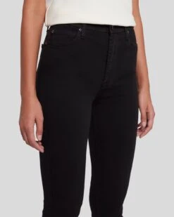 7 For All Mankind Slim Illusion Luxe High Waist Skinny In Black -7 For All Mankind Shop 7U003526 SIB 3