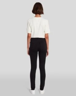 7 For All Mankind Slim Illusion Luxe High Waist Skinny In Black -7 For All Mankind Shop 7U003526 SIB 4