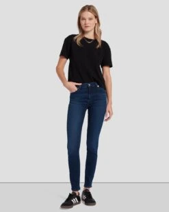 7 For All Mankind Slim Illusion High Waist Skinny In Legendary -7 For All Mankind Shop 7U003U58 LEG 6