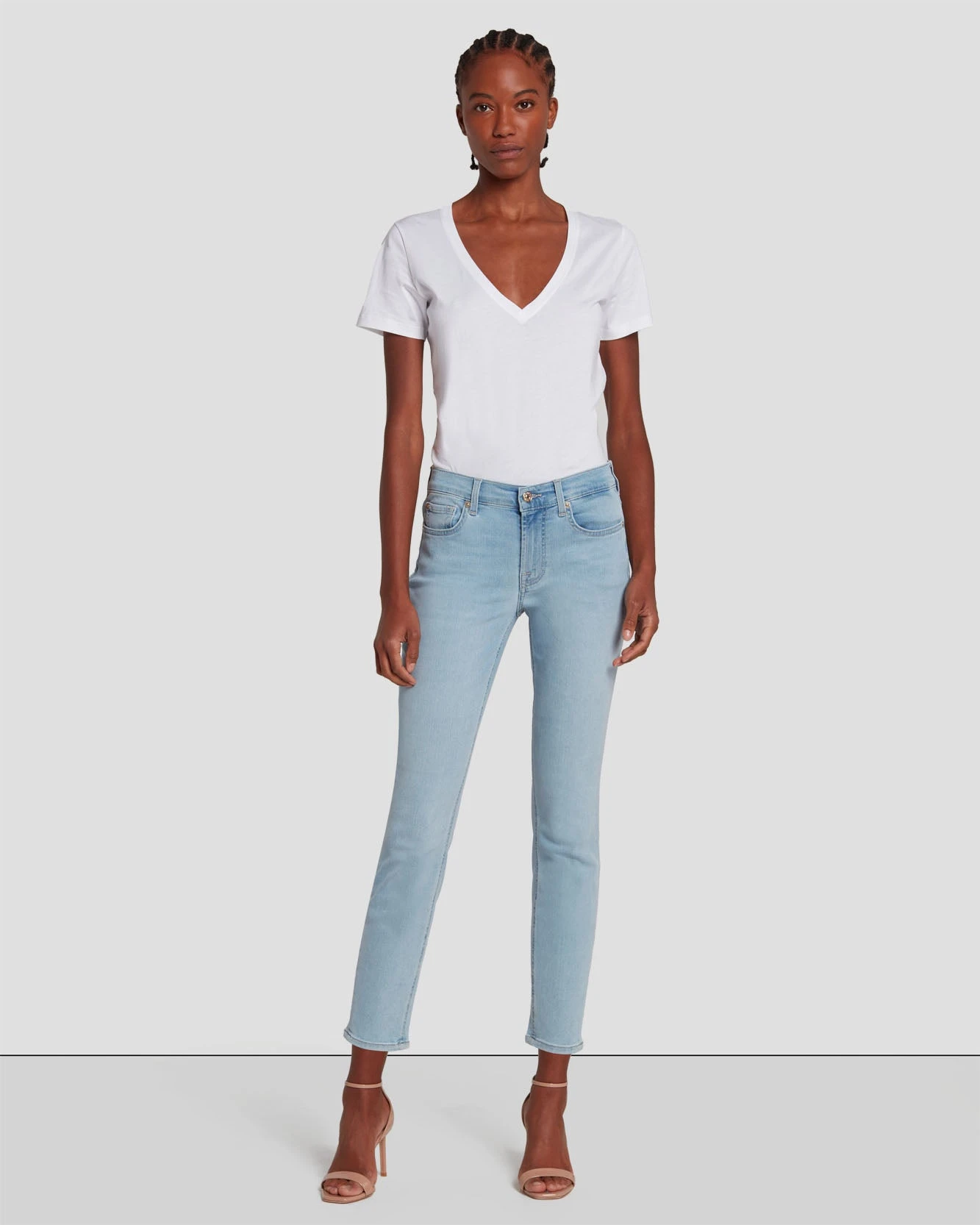 7 For All Mankind B(air) Ankle Skinny In Mirage 3 7 For All Mankind B(air) Ankle Skinny In Mirage