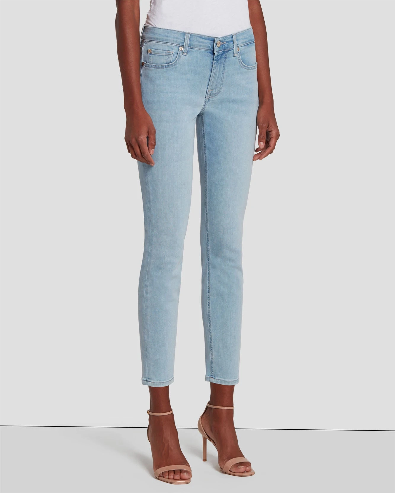 7 For All Mankind B(air) Ankle Skinny In Mirage 4 7 For All Mankind B(air) Ankle Skinny In Mirage - Image 2