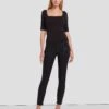 7 For All Mankind B(air) High Waist Ankle Skinny In Coated Black