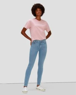 7 For All Mankind Slim Illusion Ankle Skinny In Staple -7 For All Mankind Shop 7U048A23 STE 2