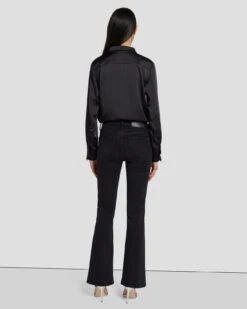 7 For All Mankind Tailorless Crystal Bootcut In Black Iris -7 For All Mankind Shop 7U073216 BI2 4