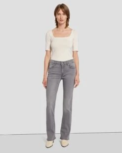 7 For All Mankind Tailorless B(air) Bootcut In Silverlining -7 For All Mankind Shop 7U073C43 SNG 6
