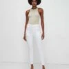 7 For All Mankind Slim Illusion Portia In White