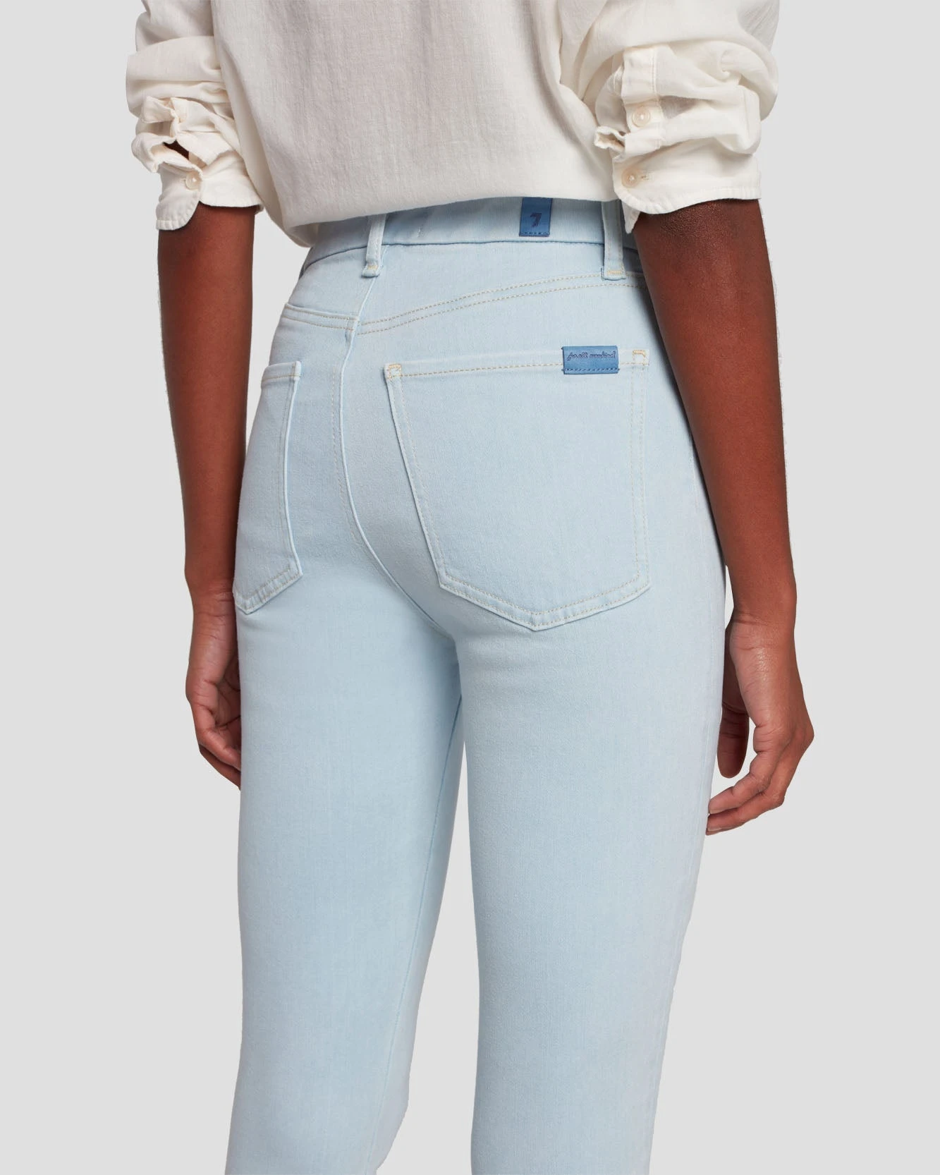 7 For All Mankind No Filter Ultra High Rise Ankle Skinny In Peretti 7 7 For All Mankind No Filter Ultra High Rise Ankle Skinny In Peretti - Image 5