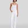 7 For All Mankind Slim Illusion Kimmie Straight In Luxe White