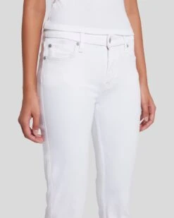 7 For All Mankind Slim Illusion Kimmie Straight In Luxe White 10 7 For All Mankind Slim Illusion Kimmie Straight In Luxe White -7 For All Mankind Shop 7U301399 SMW 3