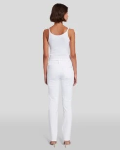7 For All Mankind Slim Illusion Kimmie Straight In Luxe White 11 7 For All Mankind Slim Illusion Kimmie Straight In Luxe White -7 For All Mankind Shop 7U301399 SMW 4