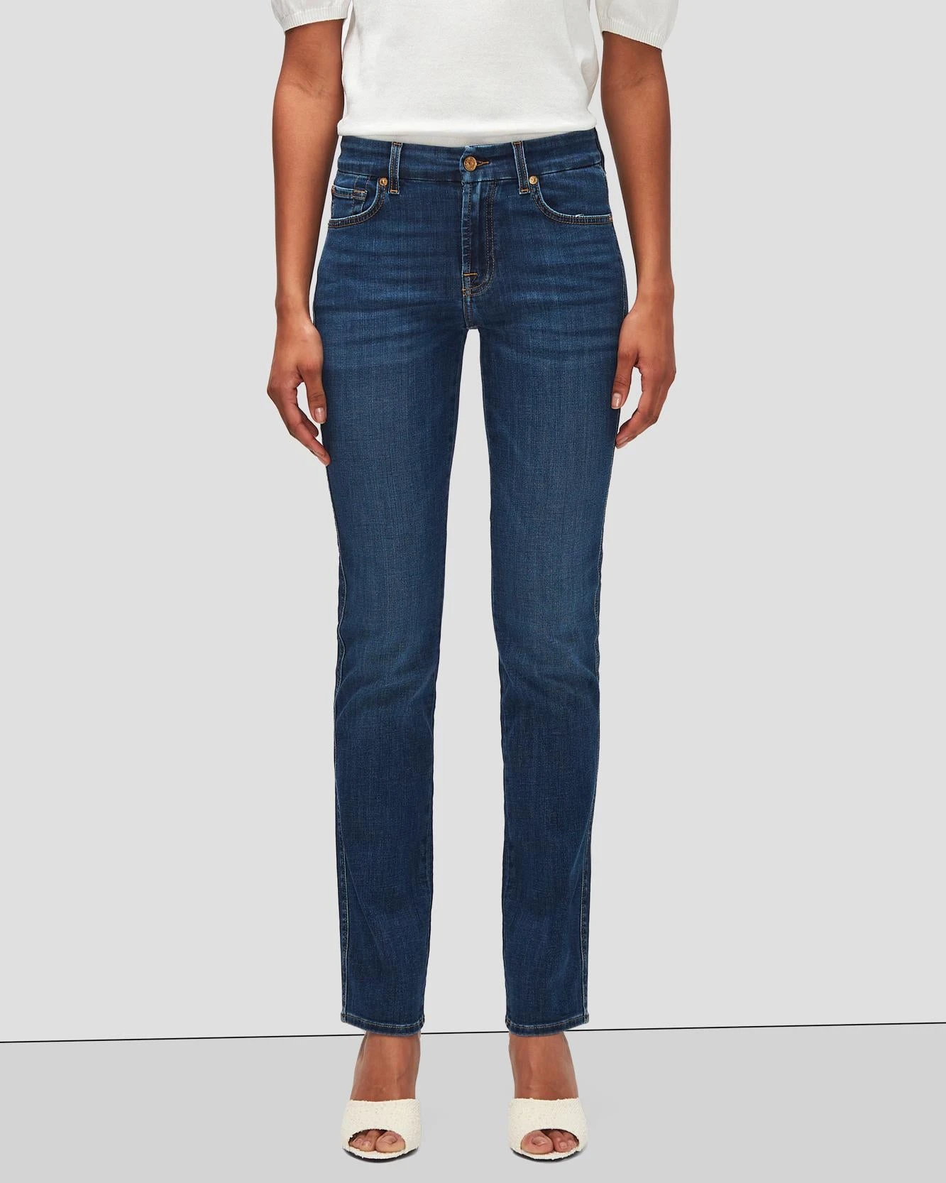 7 For All Mankind B(air) Kimmie Straight In Duchess 4 7 For All Mankind B(air) Kimmie Straight In Duchess - Image 2