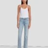 7 For All Mankind Broken Twill Kimmie Bootcut In Coco Prive