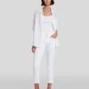 7 For All Mankind Broken Twill Josefina In White -7 For All Mankind Shop 7U303445 BTW 1