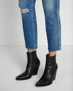 7 For All Mankind Luxe Vintage High Waist Cropped Straight In Lyme -7 For All Mankind Shop 7U305720 LY4 3