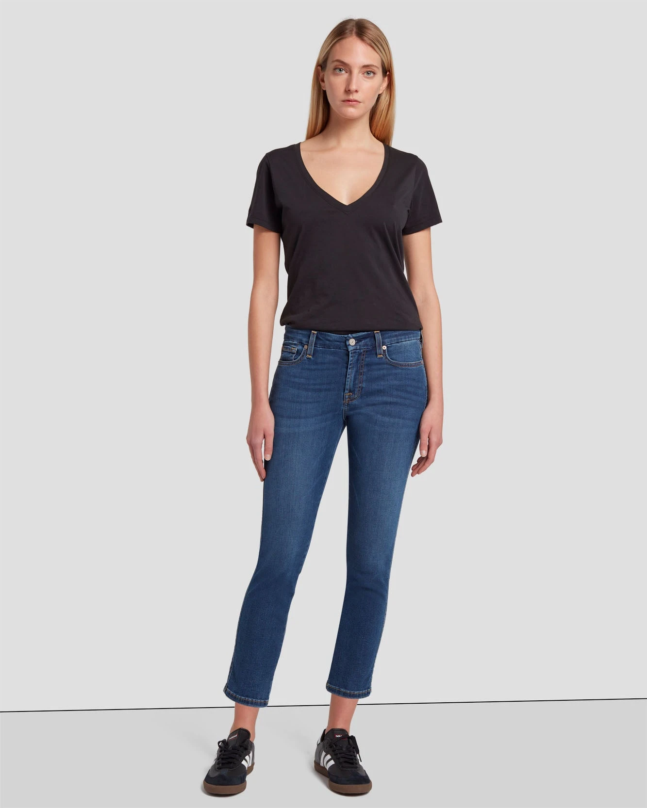 7 For All Mankind B(air) Kimmie Cropped Straight In Duchess 4 7 For All Mankind B(air) Kimmie Cropped Straight In Duchess - Image 2