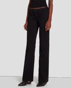 7 For All Mankind B(air) Original Bootcut In Rinsed Black -7 For All Mankind Shop 7U315C43 RB4 2