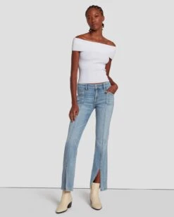 7 For All Mankind Broken Twill Kimmie Straight In De Ville 13 7 For All Mankind Broken Twill Kimmie Straight In De Ville -7 For All Mankind Shop 7U343067 DVL 6