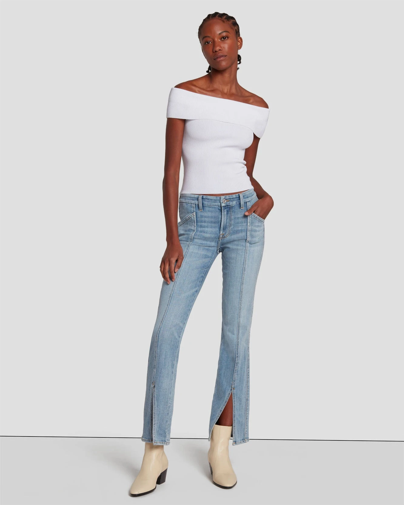 7 For All Mankind Broken Twill Kimmie Straight In De Ville 8 7 For All Mankind Broken Twill Kimmie Straight In De Ville - Image 6
