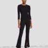 7 For All Mankind Slim Illusion Kimmie Straight In Black