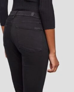 7 For All Mankind Slim Illusion Kimmie Straight In Black -7 For All Mankind Shop 7U343526 SIB 0511 D2
