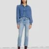 7 For All Mankind Luxe Vintage High Waist Slim Kick In Must