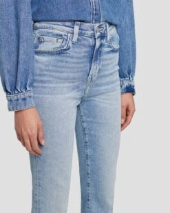 7 For All Mankind Luxe Vintage High Waist Slim Kick In Must -7 For All Mankind Shop 7U352120 MT2 3