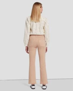 7 For All Mankind High Waist Slim Kick In Coated Camel -7 For All Mankind Shop 7U352752 KML 4