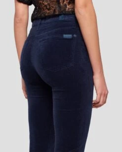 7 For All Mankind Velvet High Waist Slim Kick In Ink -7 For All Mankind Shop 7U352V65 INC 5