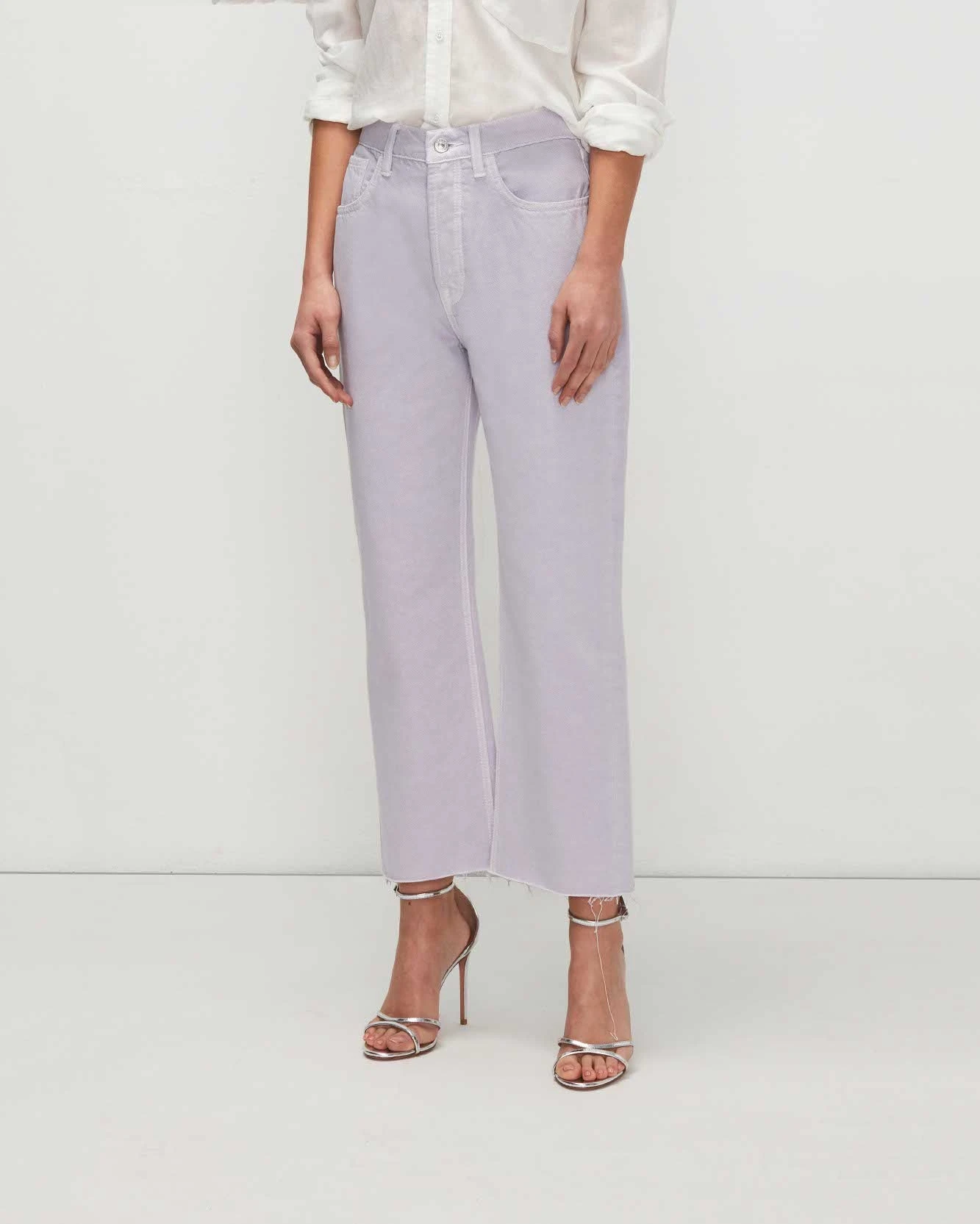 7 For All Mankind Easy Straight Ankle With Cut Hem In Lavender 4 7 For All Mankind Easy Straight Ankle With Cut Hem In Lavender - Image 2