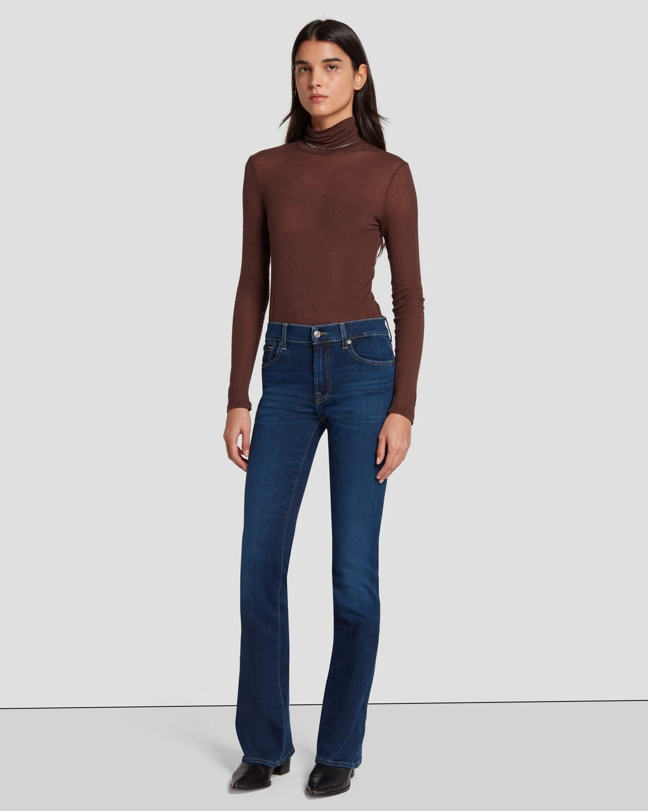 7 For All Mankind Slim Illusion Bootcut In Opulent 3 7 For All Mankind Slim Illusion Bootcut In Opulent