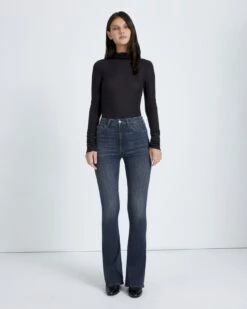 7 For All Mankind No Filter Ultra High Rise Skinny Bootcut In Edelweiss