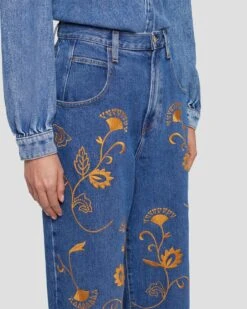 7 For All Mankind The Jennifer 90s Baggy Jean In Explorer -7 For All Mankind Shop 7U422C10 EP1 3