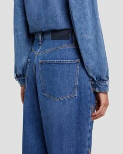 7 For All Mankind The Jennifer 90s Baggy Jean In Explorer -7 For All Mankind Shop 7U422C10 EP1 5