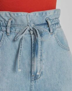 7 For All Mankind Paperbag Waist Balloon In Tuberose -7 For All Mankind Shop 7U429545 TUP 04