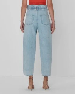 7 For All Mankind Paperbag Waist Balloon In Tuberose -7 For All Mankind Shop 7U429545 TUP 05