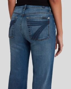 7 For All Mankind Dojo In Distressed Authentic Light -7 For All Mankind Shop 7U45244A DLU 5