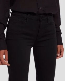 7 For All Mankind Tailorless Slim Illusion Dojo In Black -7 For All Mankind Shop 7U452526 BLK 3