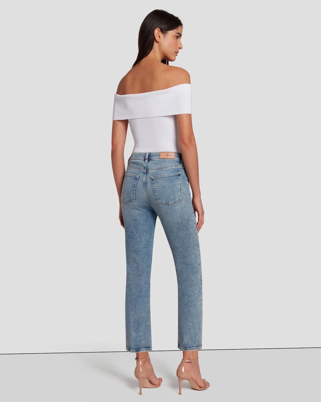 7 For All Mankind Luxe Vintage High Waist Slim Kick In Self Made 6 7 For All Mankind Luxe Vintage High Waist Slim Kick In Self Made - Image 4