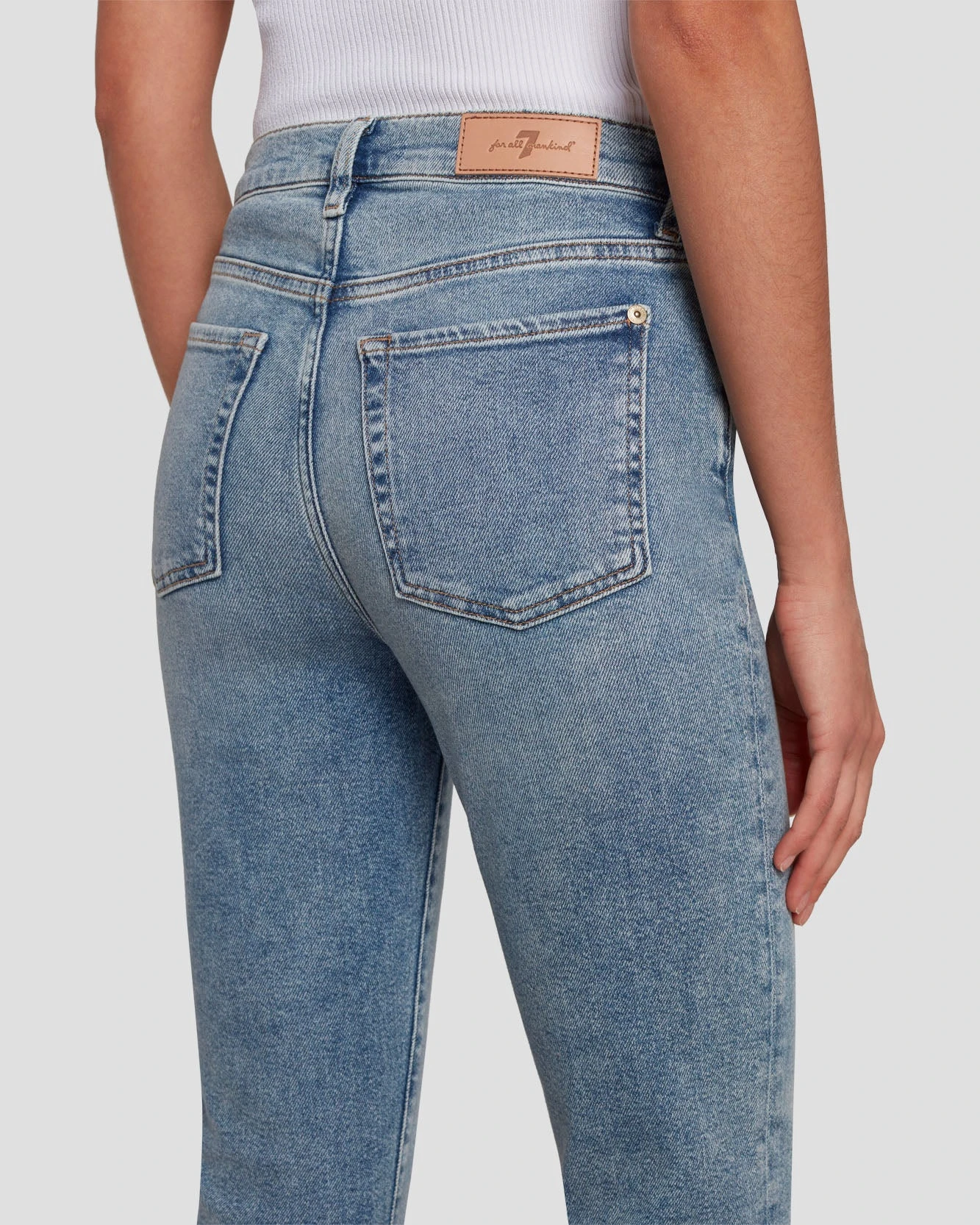 7 For All Mankind Luxe Vintage High Waist Slim Kick In Self Made 7 7 For All Mankind Luxe Vintage High Waist Slim Kick In Self Made - Image 5