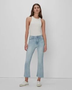 7 For All Mankind Left Hand Slim Kick In Rosemary