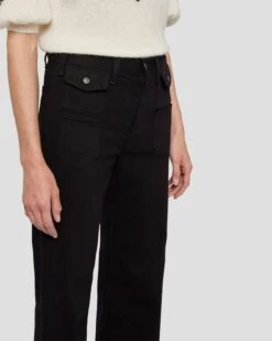 7 For All Mankind Modern Dojo In Black -7 For All Mankind Shop 7U533189 BLK 3