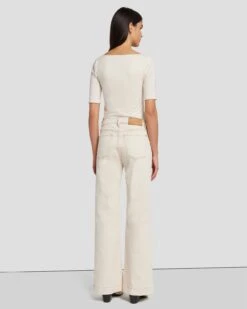 7 For All Mankind Modern Dojo In Ecru 11 7 For All Mankind Modern Dojo In Ecru -7 For All Mankind Shop 7U533D18 EC2 4
