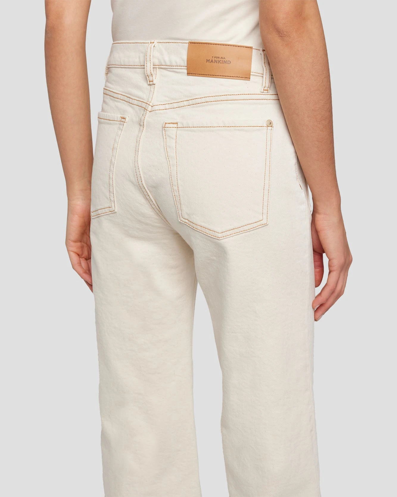 7 For All Mankind Modern Dojo In Ecru 7 7 For All Mankind Modern Dojo In Ecru - Image 5