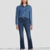 7 For All Mankind Luxe Vintage High Waist Slim Kick In Deep Soul